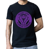 Globo Gym T-shirt Dodgeball Purple Cobras Retro 80s Movie Tv Gift Workout Top